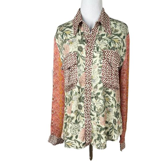 Tell Your Friends Western Shirt in Sacha NWT Medium - Picture 5 of 11